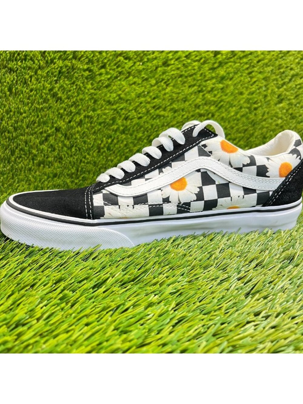 VANS Old Skool Womens Size 9 Mens 7.5 Black White Athletic Skate Shoes Sneakers - Picture 2 of 10